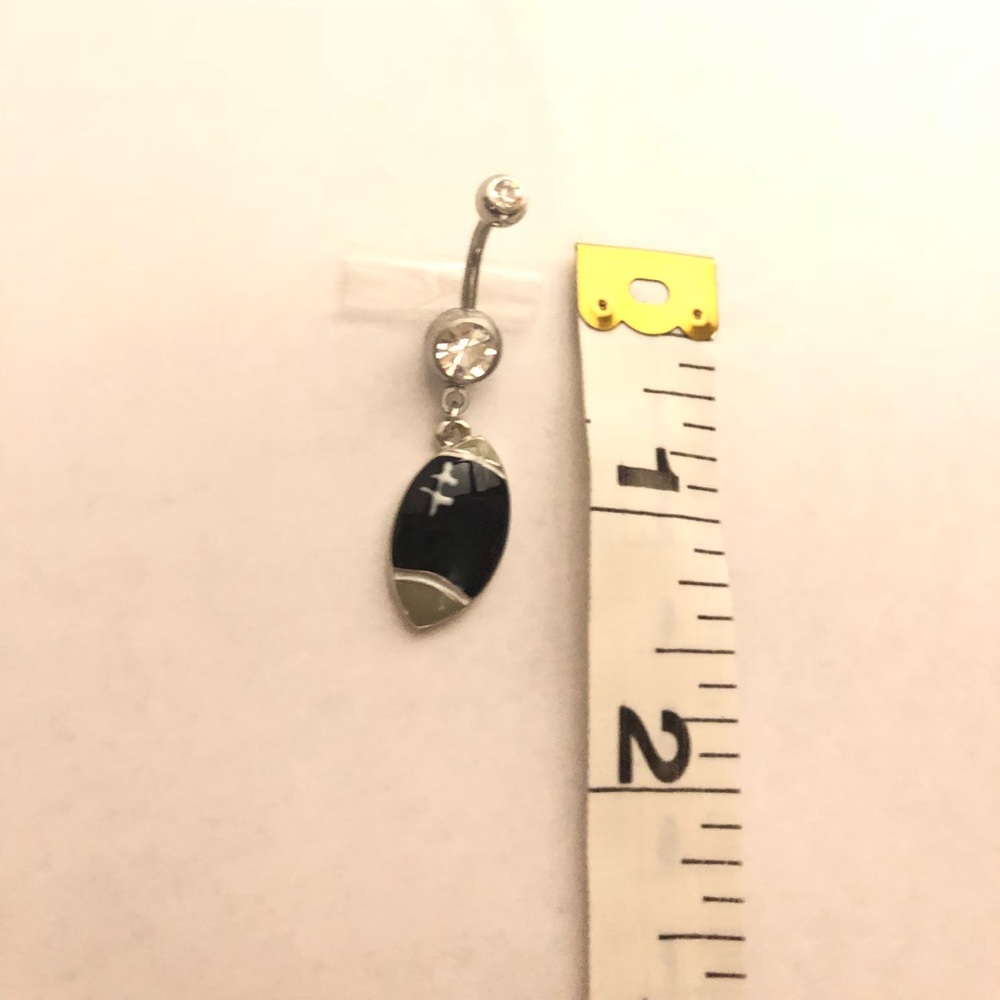 Raiders colored belly ring 🔥🔥🔥